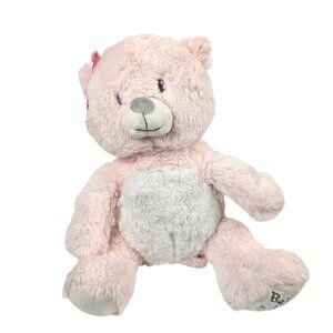 Pink Teddy Bear Plush Cuddle Barn Babys First Musical Toy Battery Operated Music